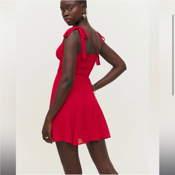 NWT Reformation Red Dress - Picture 4 of 7